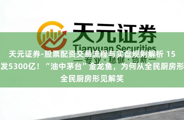 天元证券-股票配资交易流程与实盘规则解析 15个月挥发5300亿!“油中茅台”金龙鱼,为何从全民厨房形见解笑
